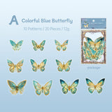 Shiny Butterfly PET Stickers