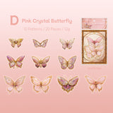 Shiny Butterfly PET Stickers