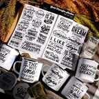 Adventure Spirit Quote UV DTF Transfer Stickers