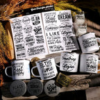 Adventure Spirit Quote UV DTF Transfer Stickers