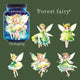Anime Girl Flower Fairy Stickers