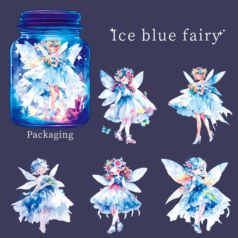 Anime Girl Flower Fairy Stickers