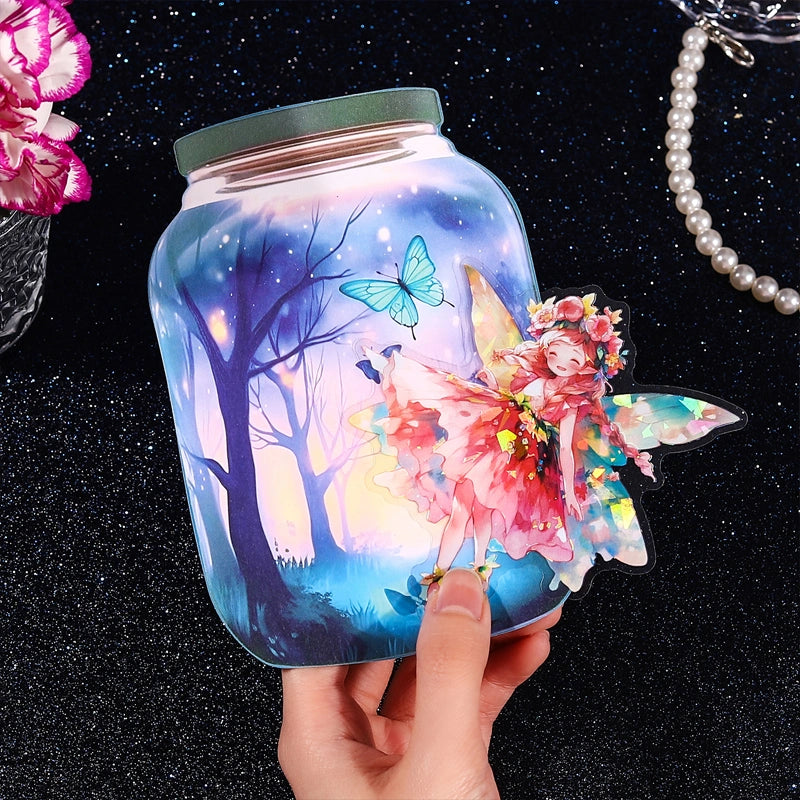 Anime Girl Flower Fairy Stickers