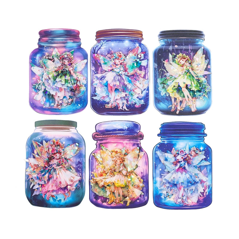 Anime Girl Flower Fairy Stickers