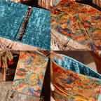 Asian Vintage Dunhuang Style Fabric A5 Notebook Binder & Book Cover Journal Gift For Her