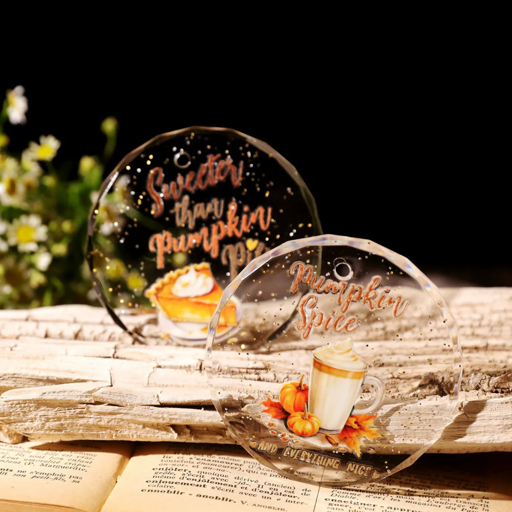 Herbstliche Kristall-Transfer-Aufkleber | Glasbecher, Tassen & Bastelarbeiten