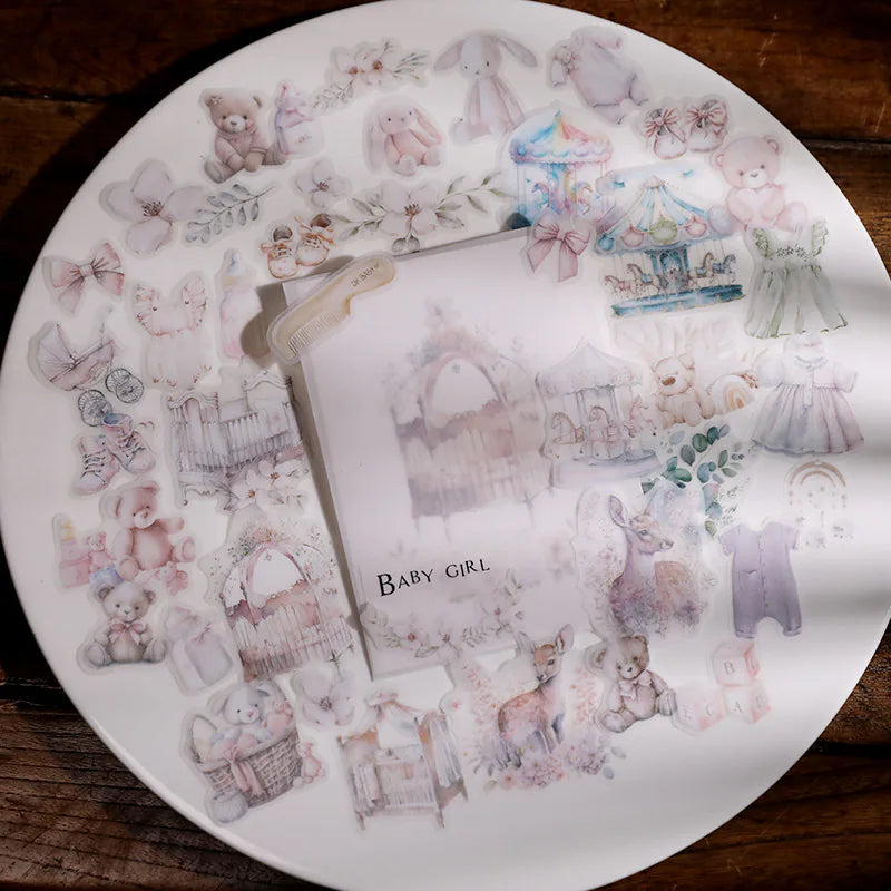 Baby-Themed Vellum Sticker Set