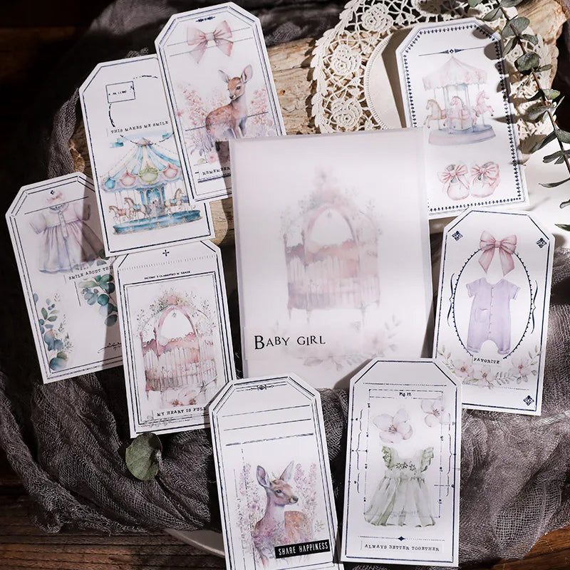 Baby-Themed Vellum Sticker Set