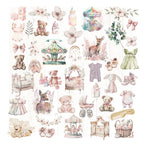 Baby-Motiv Pergament-Sticker-Set