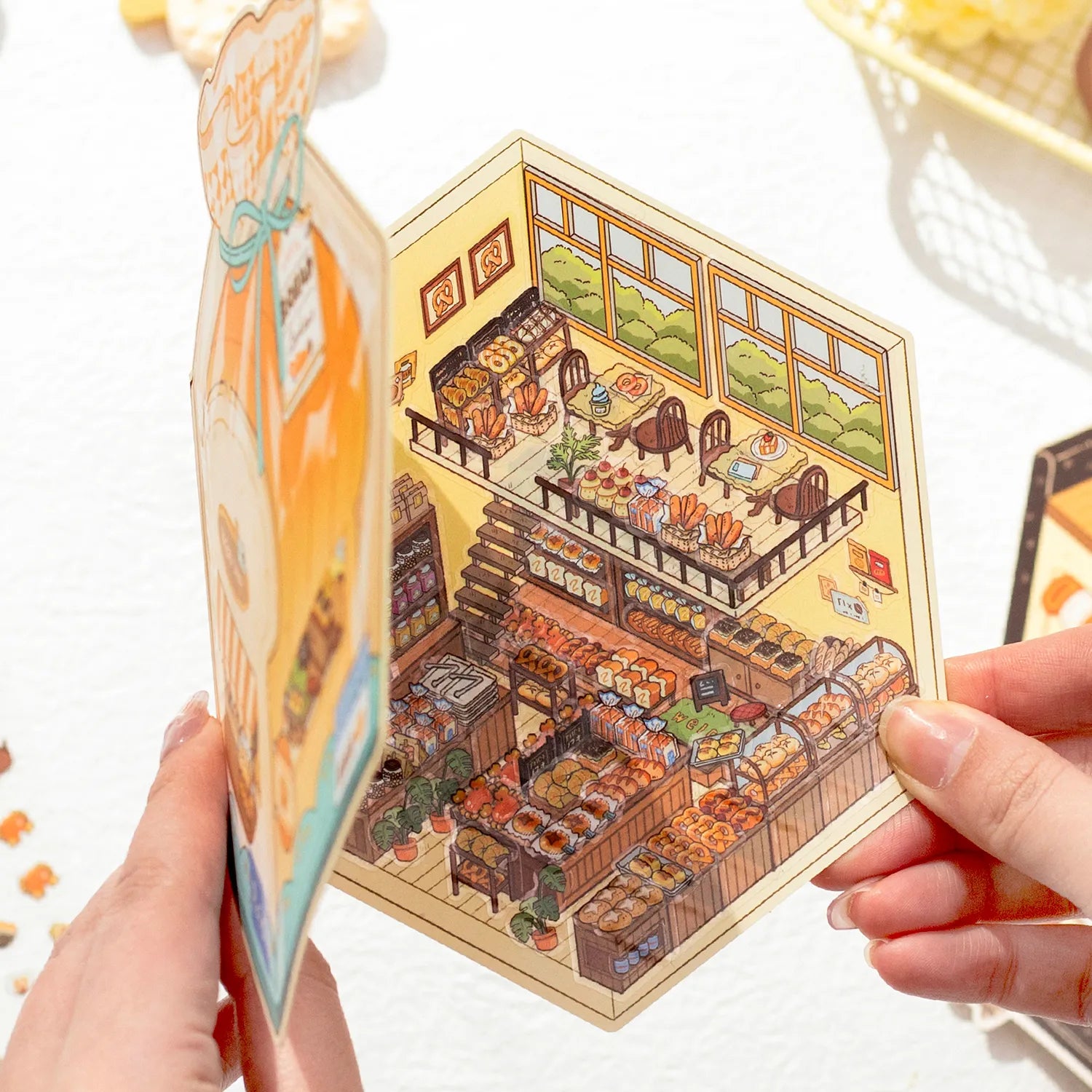 Pack d’Autocollants Scène 3D – Bakery & Coffee Shop