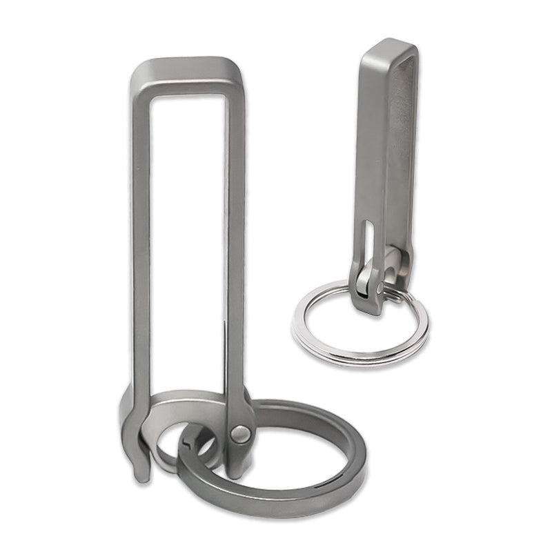 Belt Loop Key Holder Clip Quick Release Titanium For Car Keys