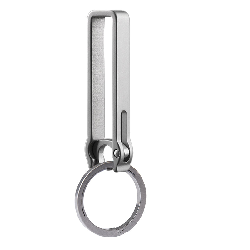 Belt Loop Key Holder Clip Quick Release Titanium For Car Keys