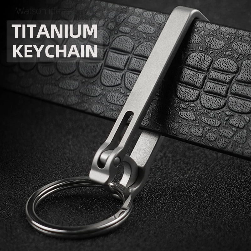 Belt Loop Key Holder Clip Quick Release Titanium For Car Keys