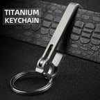 Gürtelschlaufe Schlüsselhalter Clip Schnellverschluss Titan für Autoschlüssel
