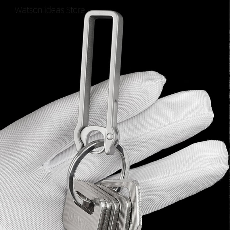 Belt Loop Key Holder Clip Quick Release Titanium For Car Keys