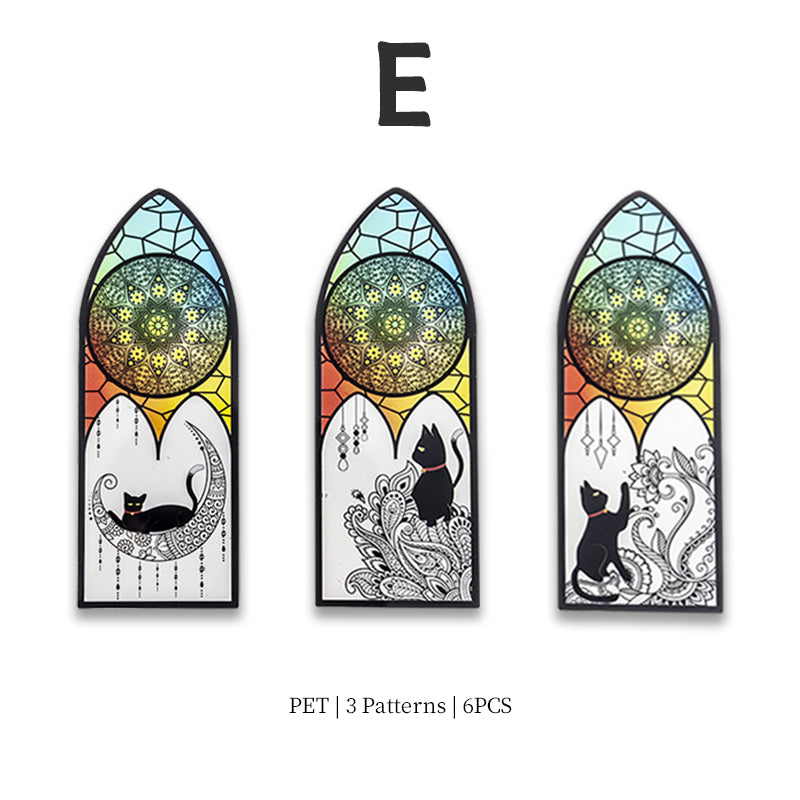 Mystic Black Cat Bookmark – Gothic Aesthetic Translucent Page Holder