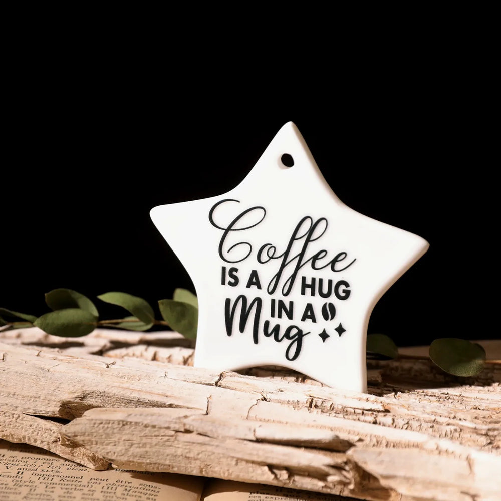 Black Coffee Zitat Kristall Transfer Aufkleber