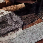 Black & White Lace Background PET Tape | Wide Journaling Ephemera Tape