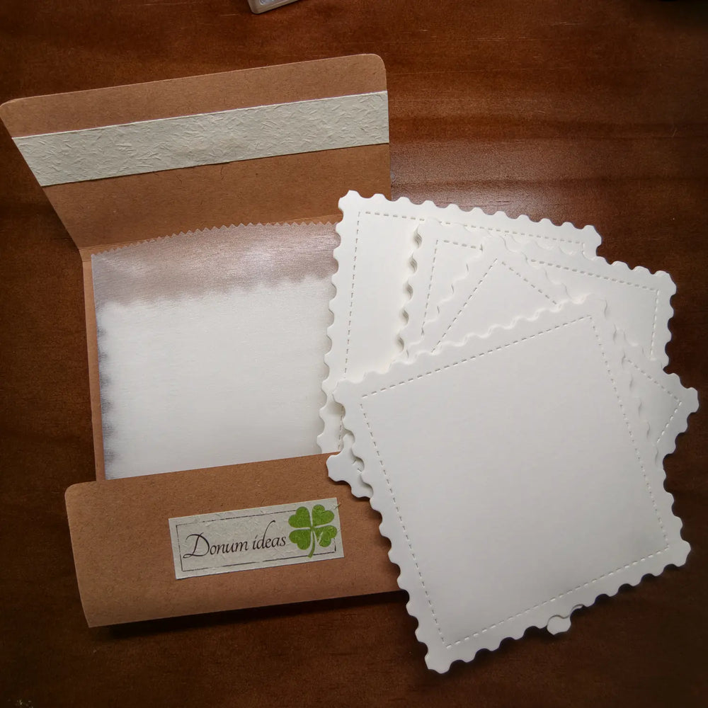 Blank Postage‑Stamp Craft Cards