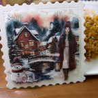 Leere Briefmarken-Bastelkarten