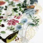 Botanische Farn-Pergament-Stanzsticker