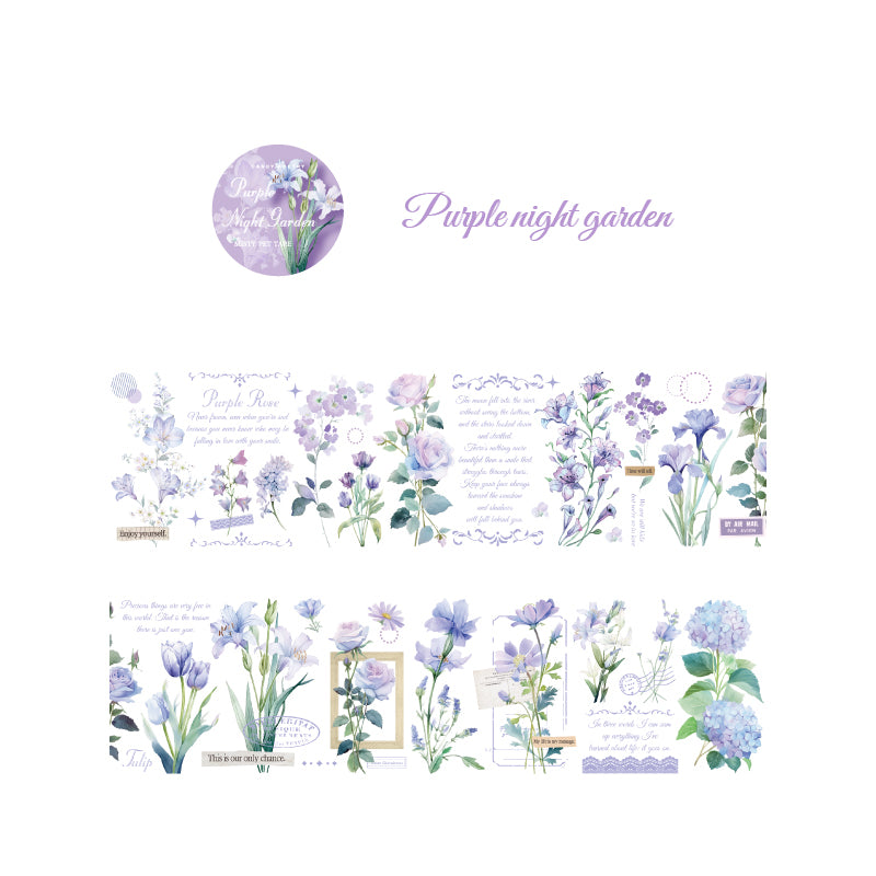 ボタニカル・メッセージ入りPETテープ