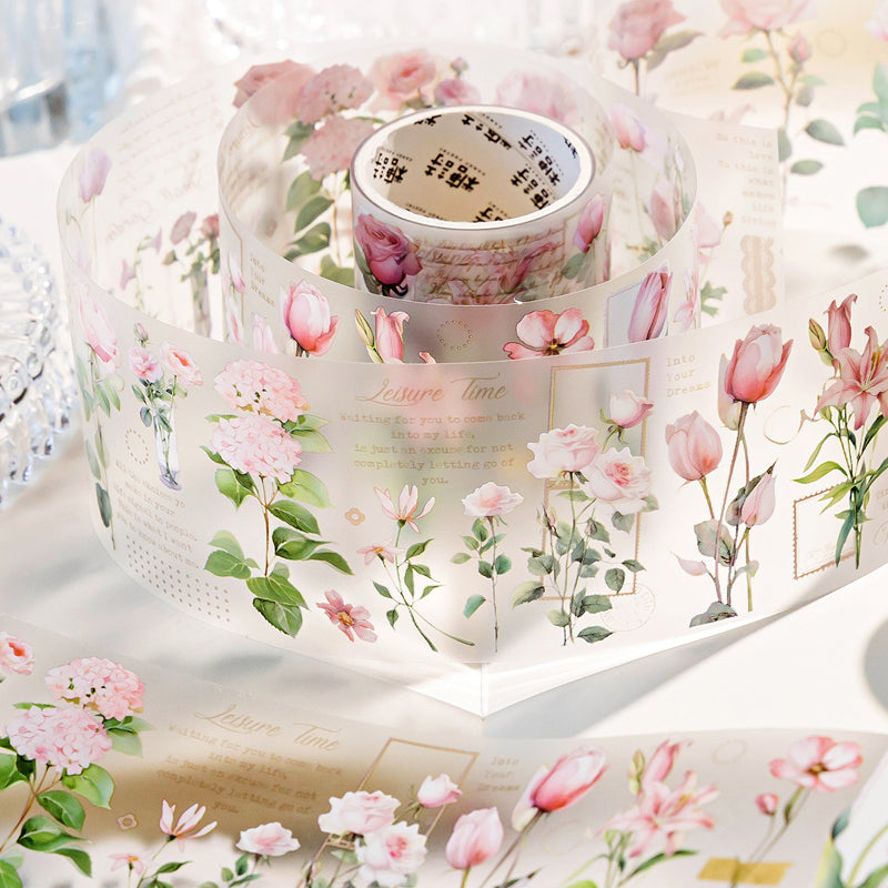 ボタニカル・メッセージ入りPETテープ