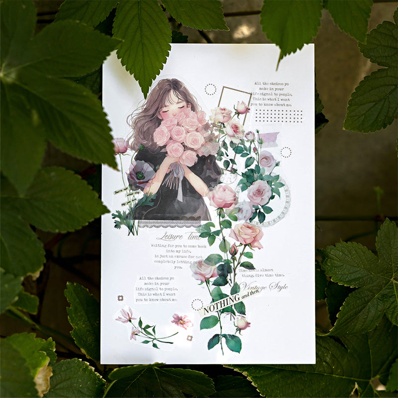 ボタニカル・メッセージ入りPETテープ