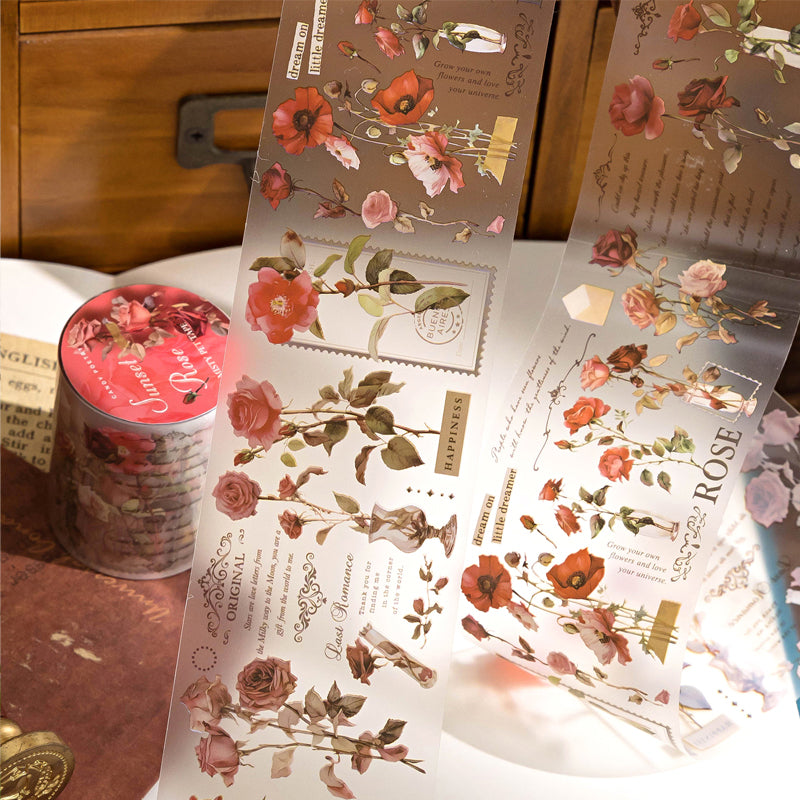 ボタニカル・メッセージ入りPETテープ