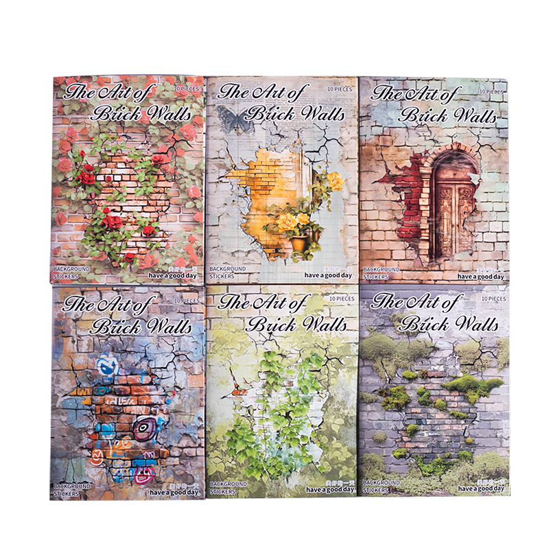 Brick Walls Series Washi Paper Stickers-Wall Stickers