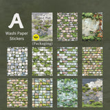 Brick Walls Series Washi Paper Stickers-Wall Stickers