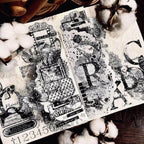 Butterfly Crystal Ink Journaling Tape | Black & White / Shell Iridescent