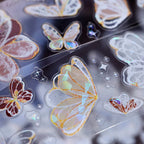 Butterfly PET Tape Journaling Pre-Cut Tape
