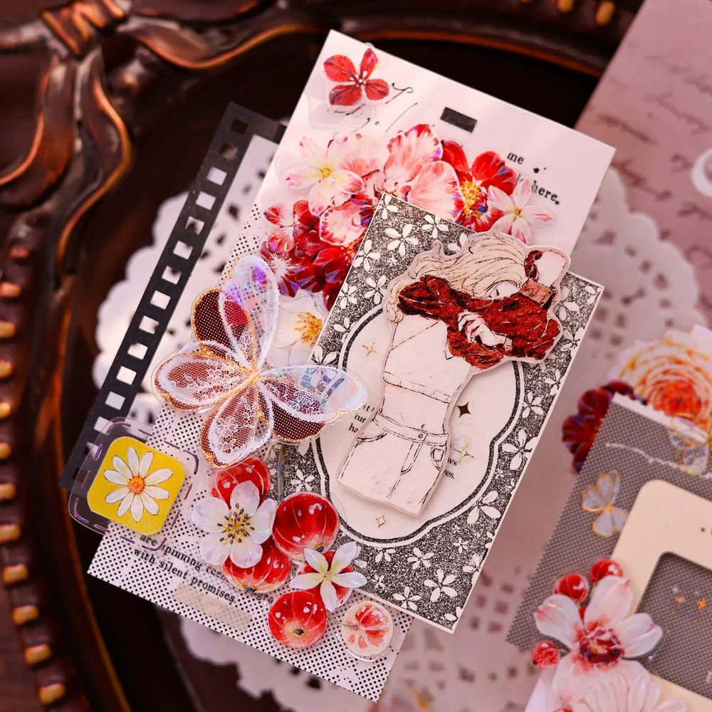 Butterfly PET Tape Journaling Pre-Cut Tape
