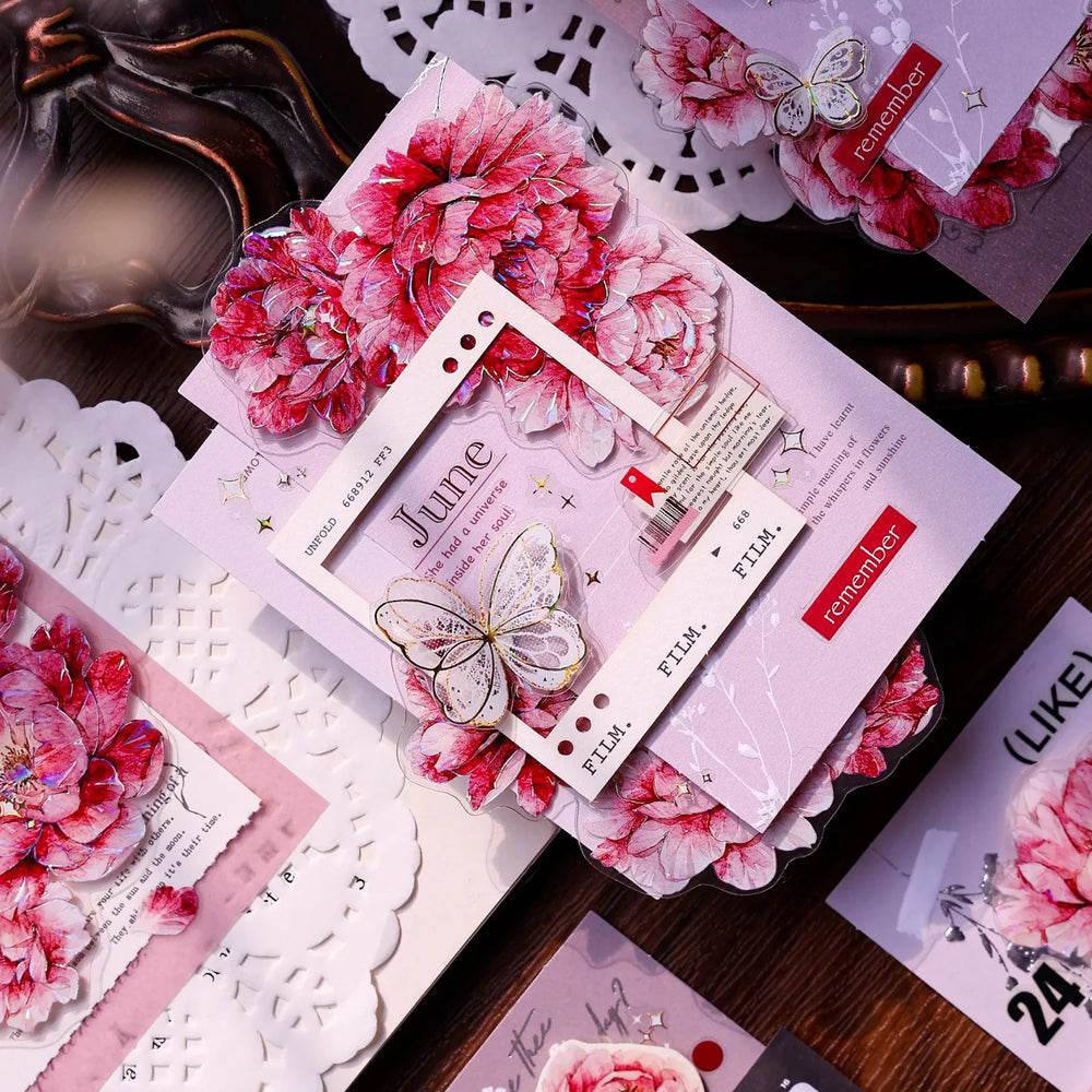 Butterfly PET Tape Journaling Pre-Cut Tape