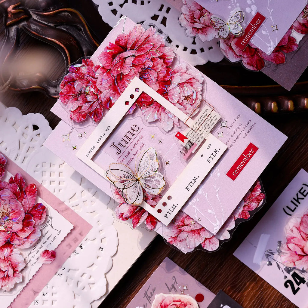Butterfly PET Tape Journaling Pre-Cut Tape