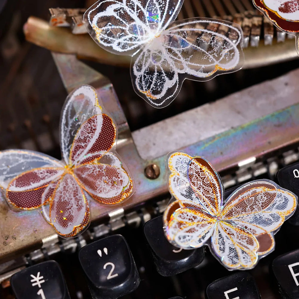Butterfly PET Tape Journaling Pre-Cut Tape