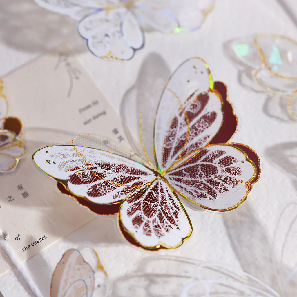 Butterfly PET Tape Journaling Pre-Cut Tape