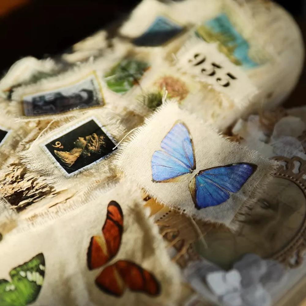 Autocollants papillon à frotter | Fournitures pour journaling et scrapbooking