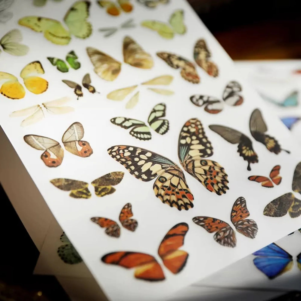 Autocollants papillon à frotter | Fournitures pour journaling et scrapbooking