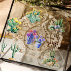Cactus Bloom Waterproof Transfer Stickers