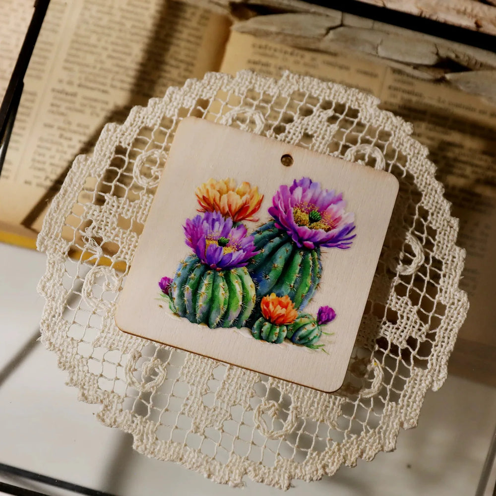 Kaktusblüten Wasserdichte Abziehbilder