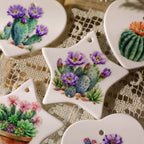 Cactus Bloom Waterproof Transfer Stickers