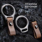 Car Key Fob Leather Keychain Holder
