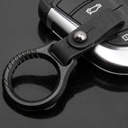 Car Key Fob Leather Keychain Holder
