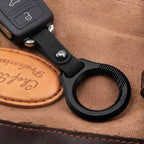 Car Key Fob Leather Keychain Holder