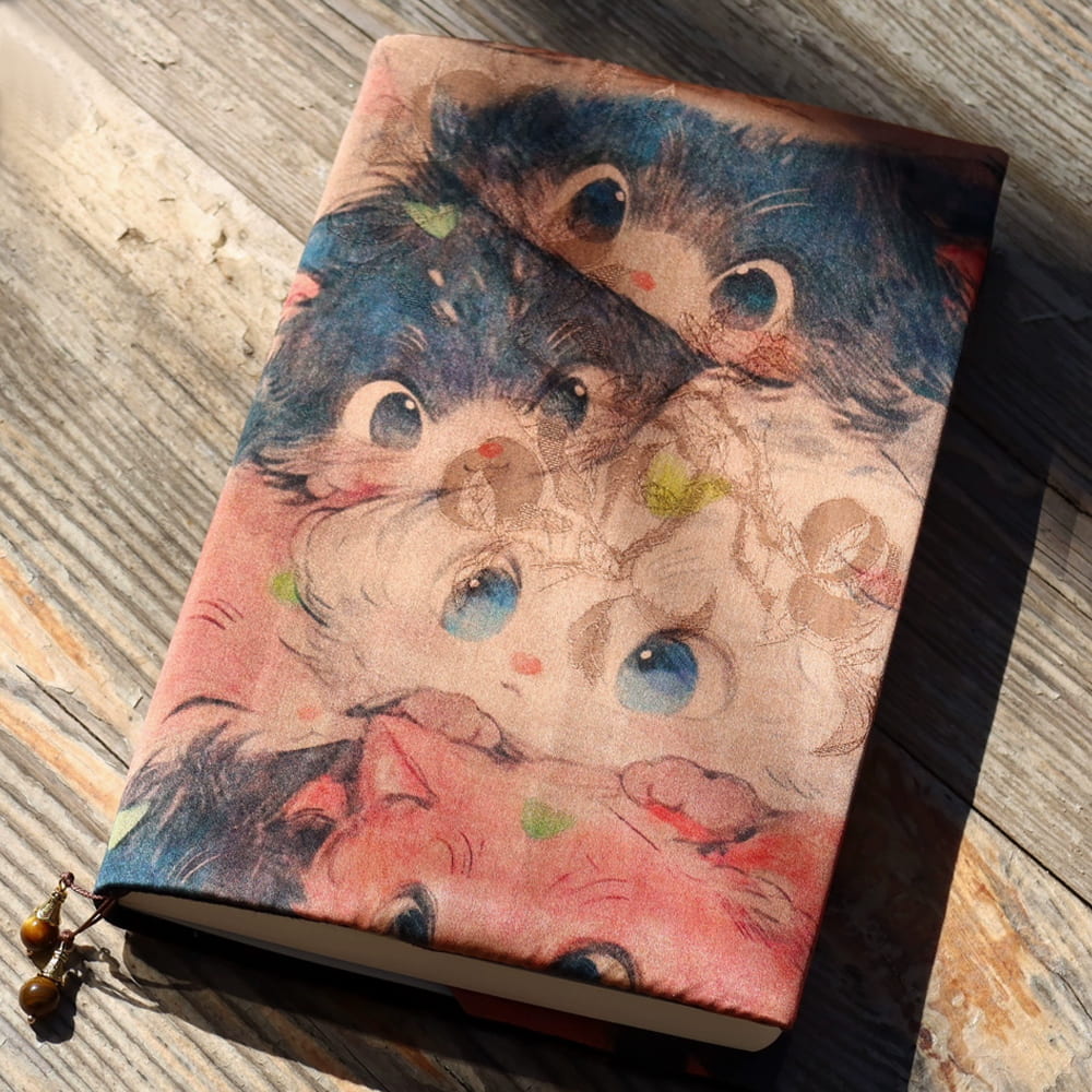 Kawaii Katzen-Buchumschlag – A5/A6 Notizbuch &amp; Buchbinder, Planer &amp; Reisetagebuch-Umschlag | Geschenke für Buchliebhaber