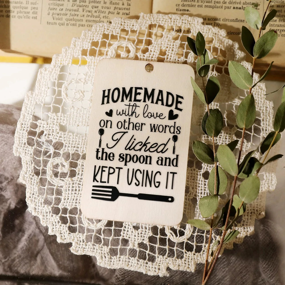 Chic Kitchen & Spice Jar Quote Crystal Transfer Stickers