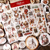 Christmas Animal Rub-on Stickers