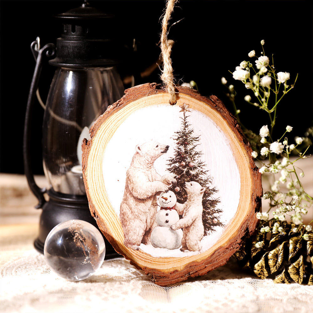 Weihnachtliche Tier-Aufkleber zum Aufreiben